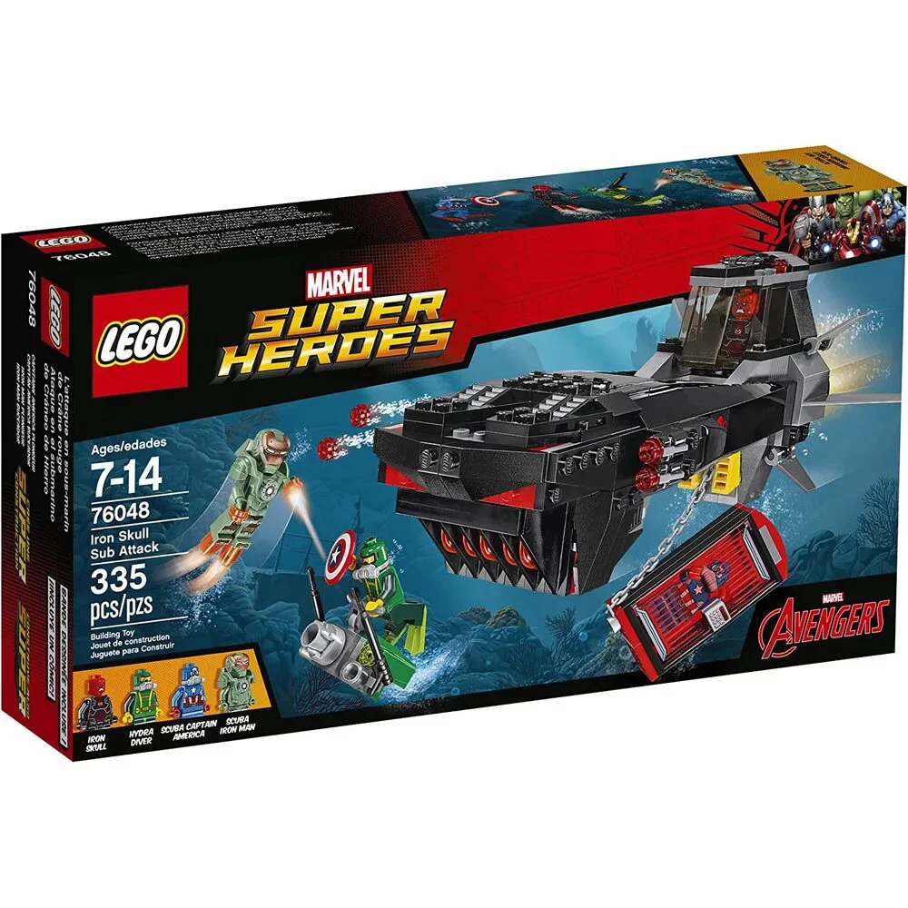 LEGO Super Heroes Iron Skull Sub Attack Building Kit (335 Piece)